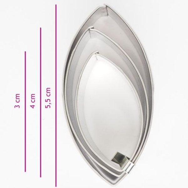 Cookie Cutter Set - Oval / 3